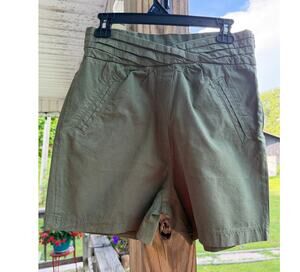 RtA Ellena Premium USAMade 100%Italian Fabric Olive Utility Military Shorts 29